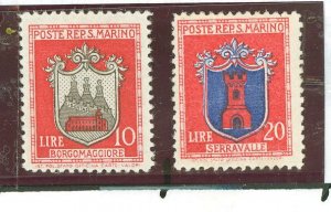 San Marino #252-253 Unused Single