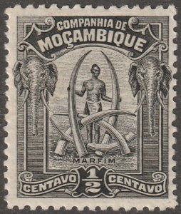 Mozambique Company, stamp, Scott#110,  mint hinged,  1/2 cvo,