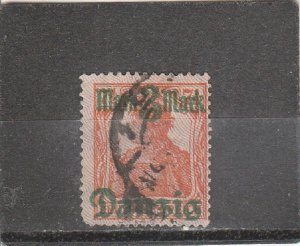 Danzig  Scott#  28b  Used  (1920 Surcharged)