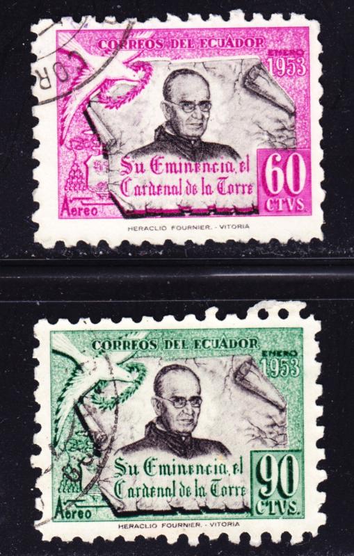 Ecuador Scott C253-C254  F to VF used.