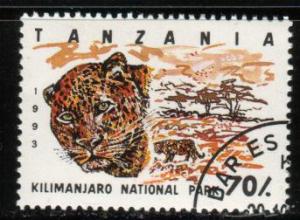 Leopard, Kilimanjaro National Park, Tanzania SC#1187 used