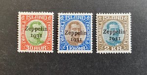 Scott C9 -C10 - C11 Iceland 1932 MLHOG