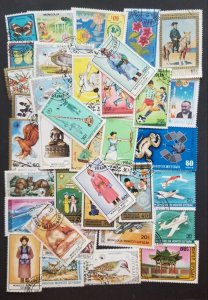 MONGOLIA Used CTO Stamp Lot Collection T4278