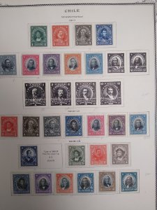 collection on pages Chile 1911-41 PS: CV $162