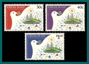 Norfolk Island 1986 Christmas, MNH  389-391,SG393-SG395