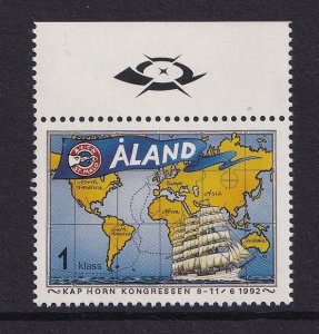 Aland islands  #63  MNH  1992  Cape Horn congress    1