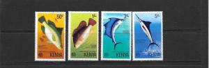 FISH - KENYA #68-71  MNH