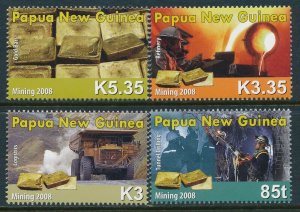 Papua New Guinea MNH Set Of Gold Mining 2008