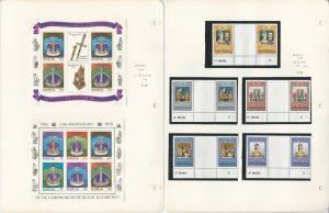Barbuda Stamp Collection, #345-354 Mint NH Sets & Sheets, Queen Elizabeth