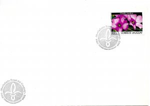 URUGUAY 1999 SCOUTING IN URUGUAY COVER WITH SPECIAL CANCEL FLOWERS BOY SCOUTS