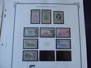 British Honduras 1888-1972 Stamp Collection on Album Pages