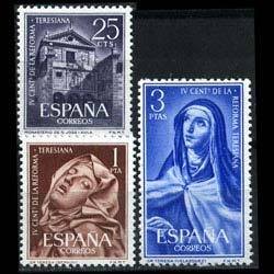 SPAIN 1962 - Scott# 1105-7 Carmellite Order Set of 3 NH