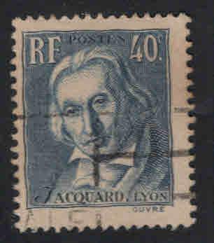 France Scott 295 used 1939 Jacquard stamp