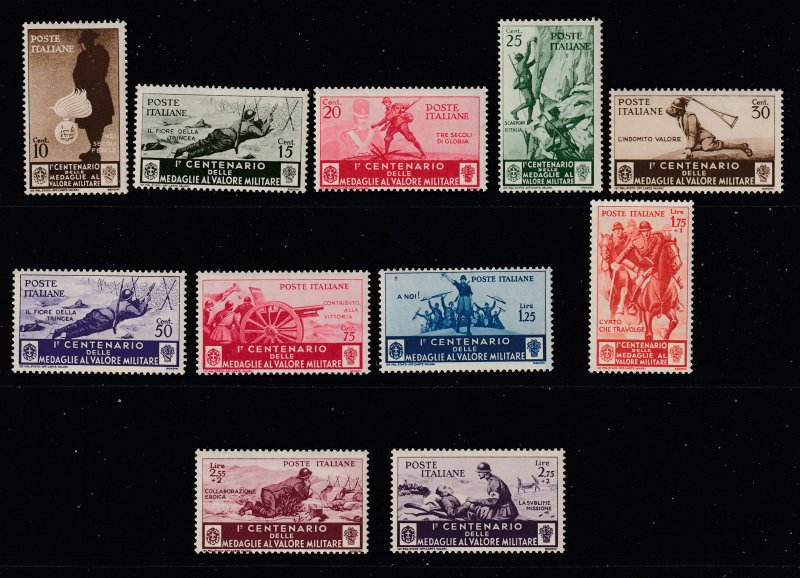 Italy the 1934 Military postage set MH