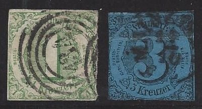 Thurn & Taxis - SC# 42 and 43 VF CV $65