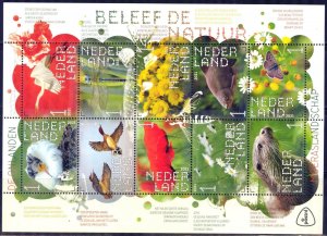 Netherlands 2021 Swamp Landscape Birds Fauna Sheet MNH