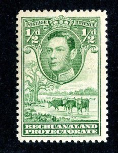 1938 Bechuanaland Sc.# 124 mlh* cv $3 ( 610 BCXX )