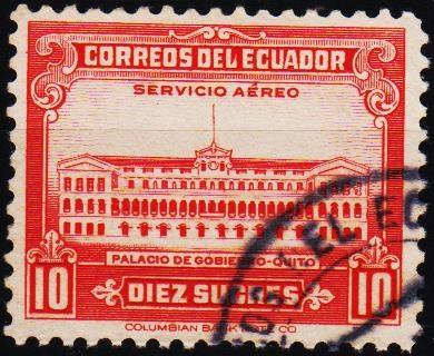 Ecuador.1944 10s S.G.730 Fine Used