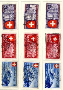 Switzerland 247-255 Used SCV $22.00