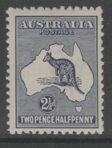 AUSTRALIA SG36b 1919 2½d DEEP INDIGO MTD MINT