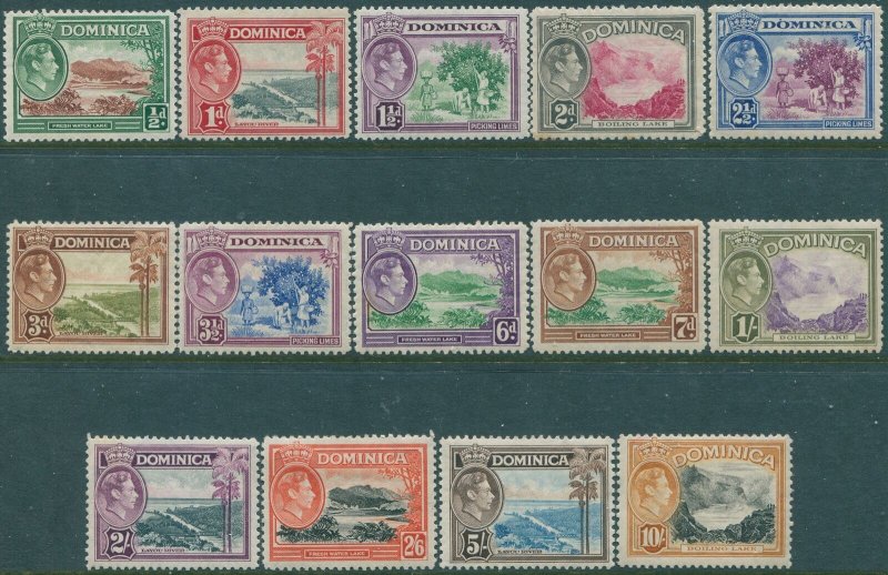 Dominica 1938 SG99-108a KVI scenes set MLH (amd)