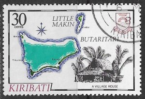 Kiribati ~ Scott # 370 ~ Used ~ Map