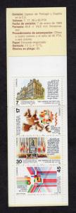Spain    #2463-2466a  1986   MNH  booklet admission to EEC