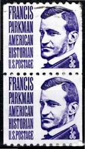 USA; 1975: Sc. # 1297:  Used Coil Se-Tenant Single Stamps