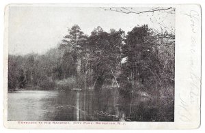 Entrance to The Narrows, City Park, Bridgeton, New Jersey Postcard, Mailed 1906