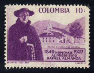 Colombia #695 Father Rafael Almanza, used (0.25)