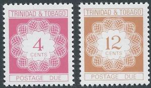 Trinidad & Tobago #J28,32 NH 4c, 12c Postage Dues