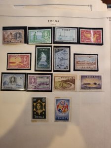 Stamps Tonga Scott #100-13 never hinged