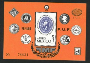 Mexico Scott C345 MNH** EFIMEX 68 mini sheet CV$3.50