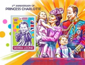 Sierra Leone - 2017 Princess Charlotte - Souvenir Sheet - SRL171018b