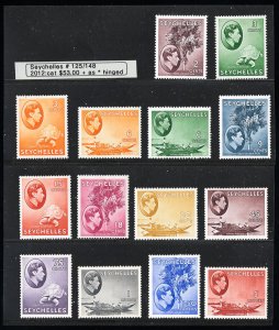 Seychelles Stamps # 125//48 MLH VF Lot Of 14 Values Scott Value $53.00