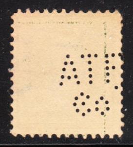 US Perfin - American Type Founders Co - (A270 / \E\ / 21)