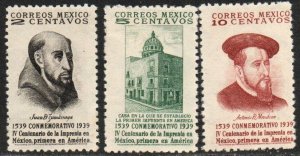 Mexico Sc #748-750 Mint Hinged