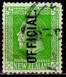 New Zealand: 1915: Sc. #: O41, Used Single Stamp
