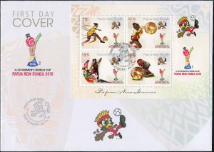 Papua New Guinea. 2016. FIFA U20 Women's World Cup 2 (Mint) First Day Cover