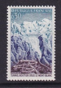 France  #1124 MNH 1965 views road and tunnel  Mont-Blanc 30c