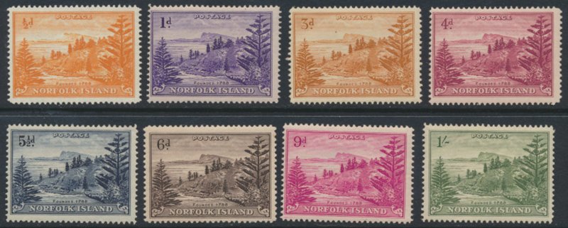  Norfolk Island SG 1-12 MNH 8 values   from SG 1 through 12 see scan/details 