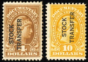 US Stamps # RD15,17 Revenue Unused F-VF