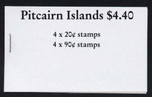 Pitcairn Islands 301b, 306b 1990 booklet MNH Ships