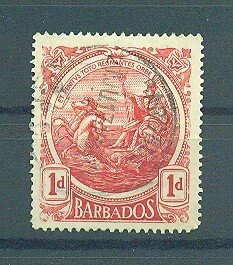 Barbados sc# 129 (2) used cat value $.25