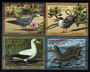 MARSHALL ISLANDS - 1996 BIRDS / BIRD - SE-TENANT SE-TENANT BLOCK 4V MNH