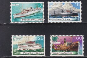 Papua New Guinea # 425-428, Ships of the 1930's, Mint NH, 1/2 Cat.