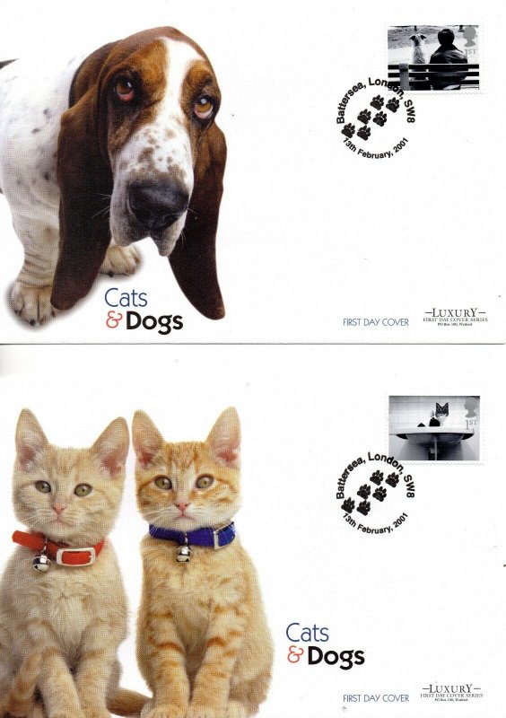 2001 Sg 2187/96 Cats and Dogs Luxury FDC (Limited Edition of 500 Covers)