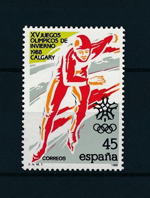 [43213] Spain 1988 Olympic games Calgary Speed skating MNH