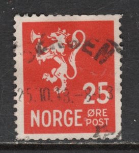 Norway  Scott # 197A used  single