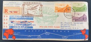 1937 Shanghai China First Flight Airmail Cover  to San Francisco CA USA Via PAA